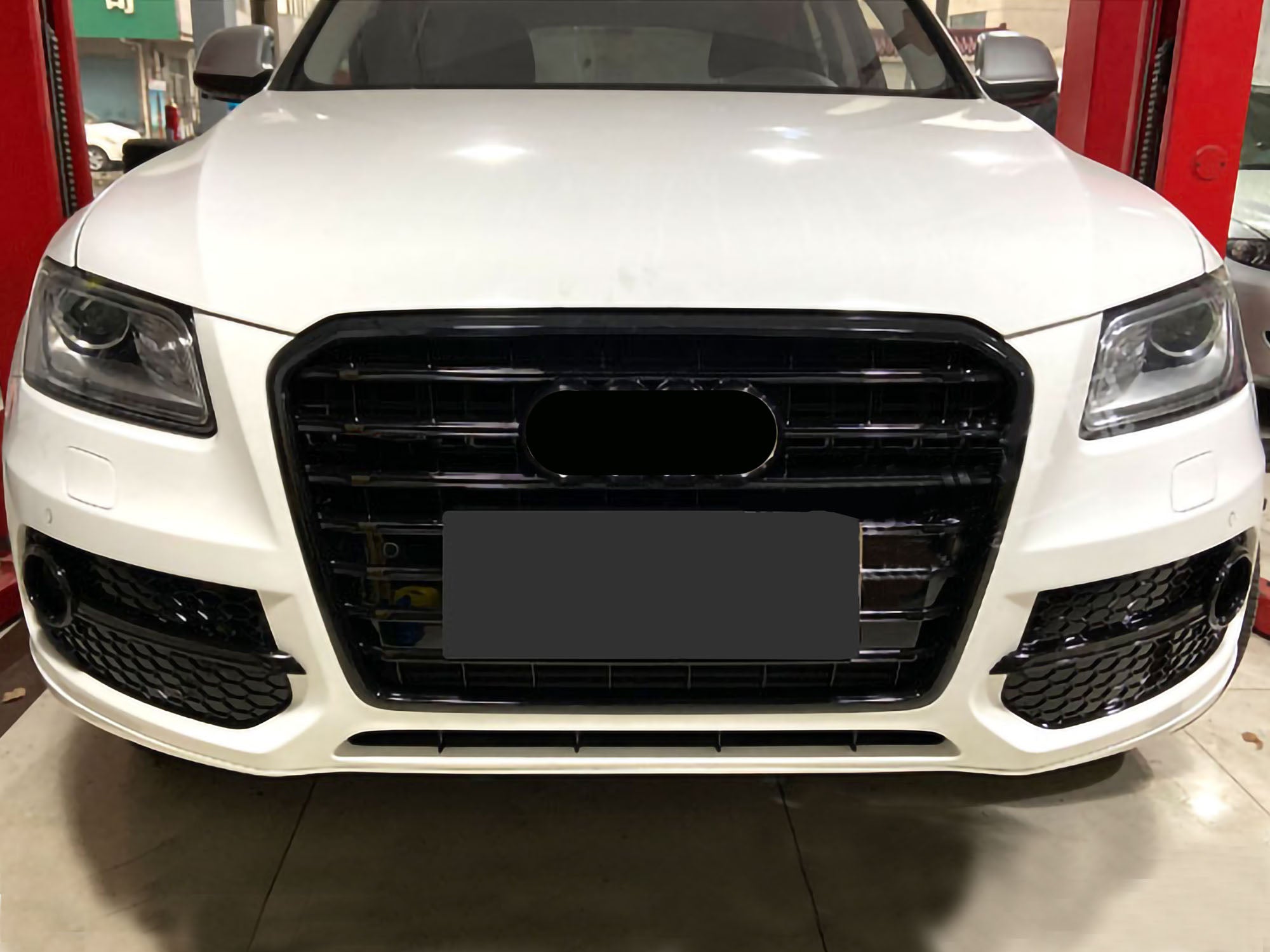 Lüftungsgitter Nebelscheinwerfer Grill Schwarz für Audi Q5 8R Serien. 2013-2017