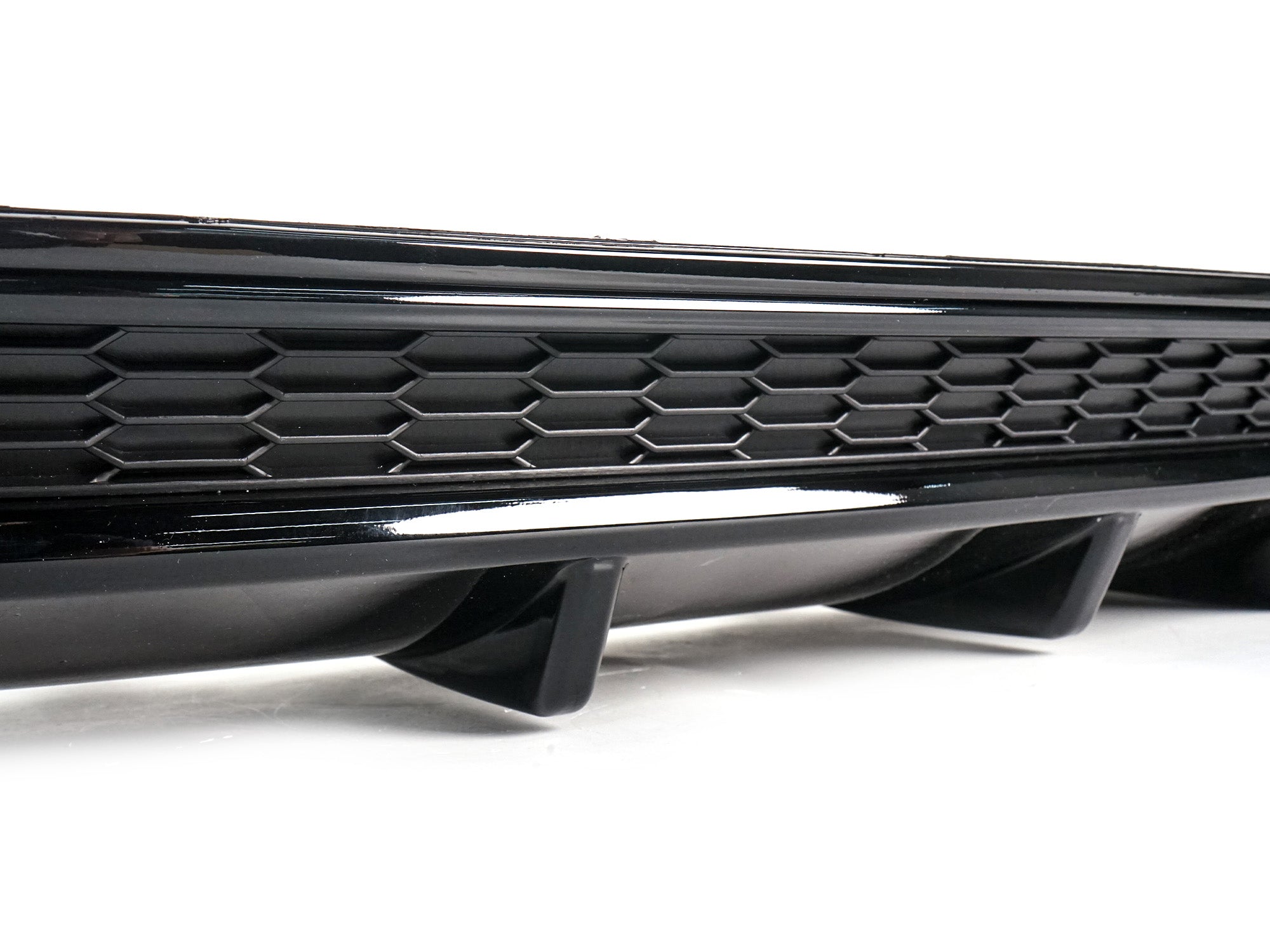 Diffusor Heckdiffusor Schwarz Glanz für AUDI A6 C7 4G Limo Avant S Line 15-18