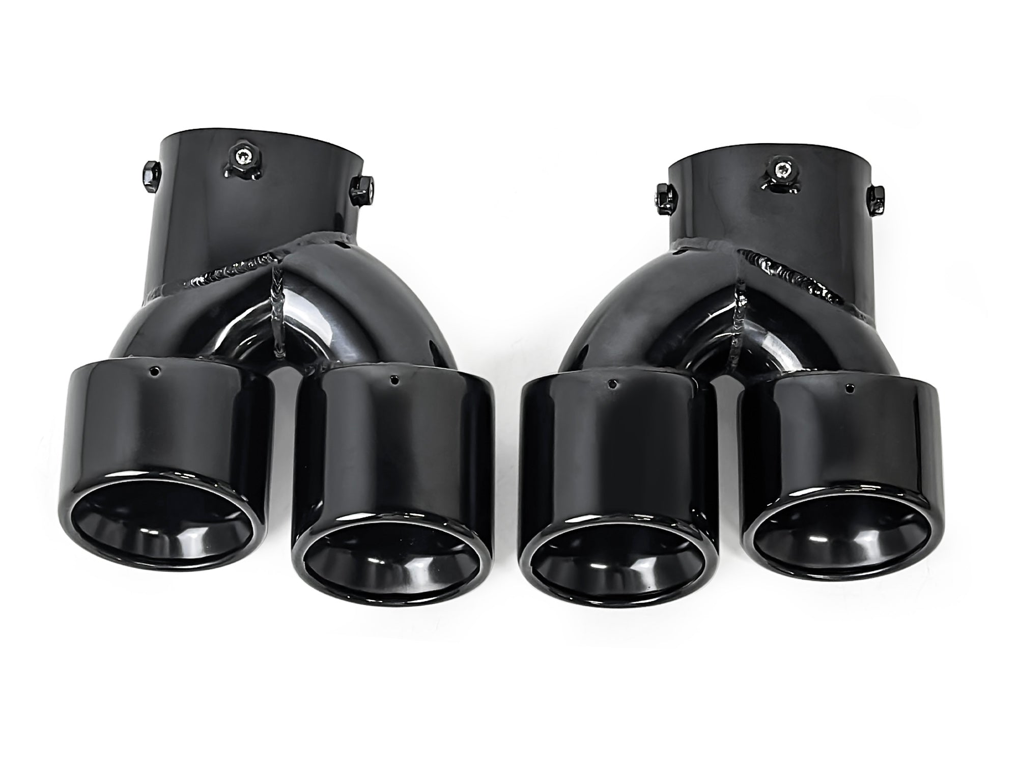 Schwarz Glanz Endrohr Auspuffblende für BMW G42 G20 G21 G22 G23 G26 Rohr 60-63mm