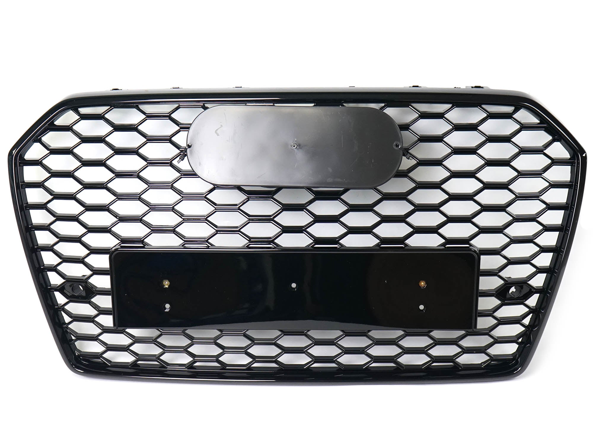 Wabengrill Kühlergrill Front Grill Schwarz für AUDI A6 C7 4G S6 S Line Avant Limo 2015-2018
