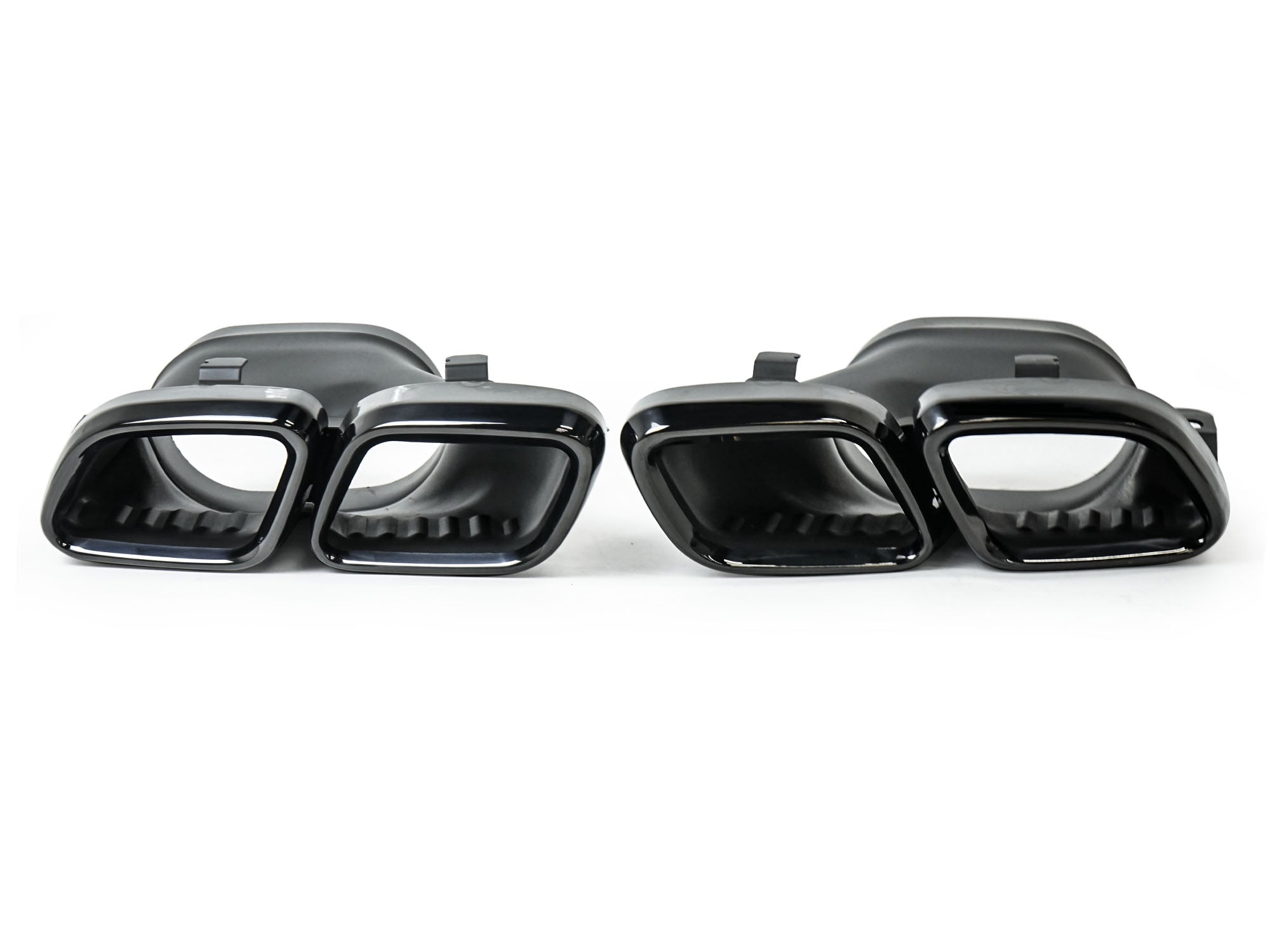 C63s Look Heckdiffusor Diffusor Auspuff Schwarz für Mercedes W205 S205 Seriens.