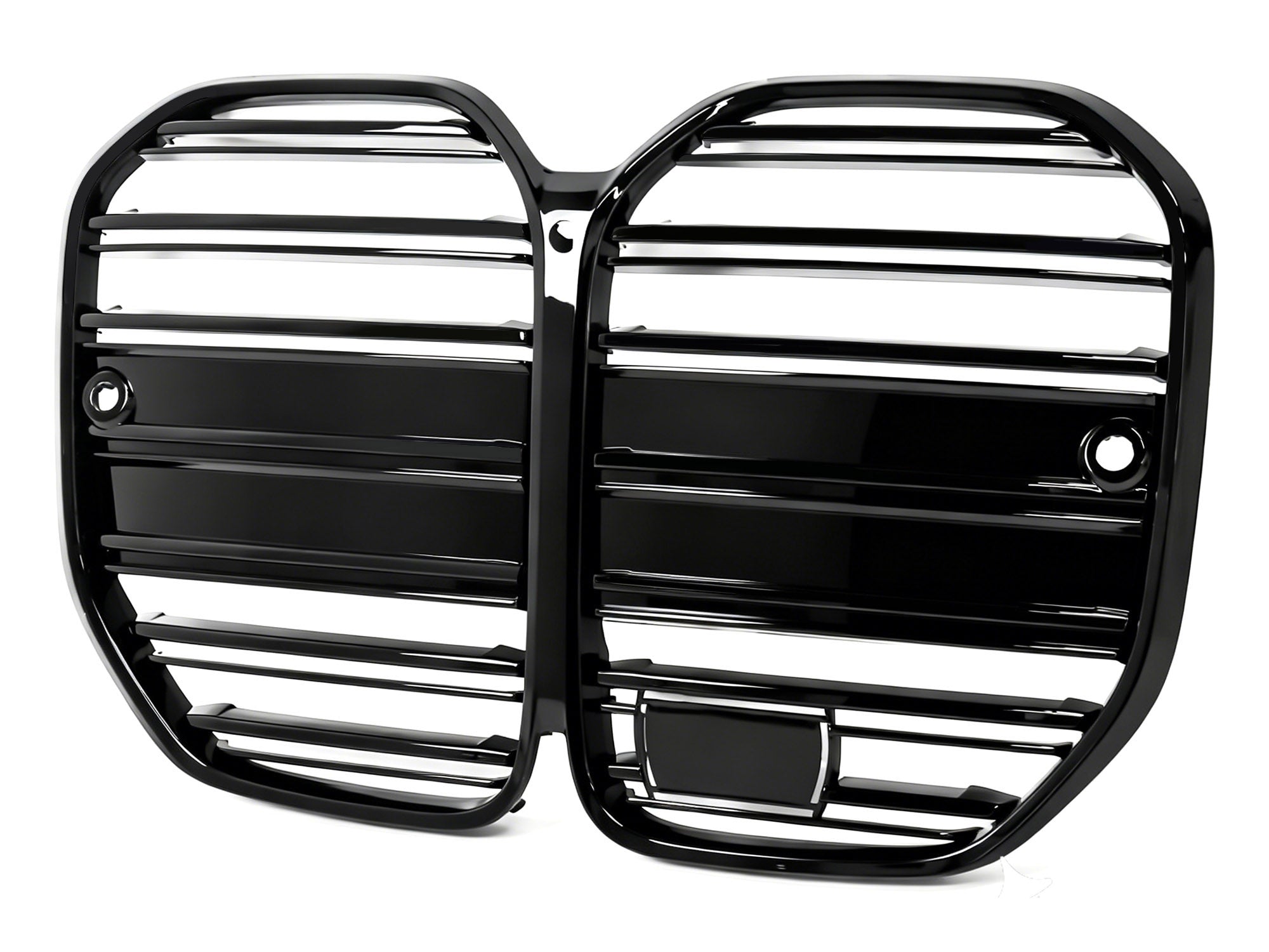 Schwarz Doppelsteg Kühlergrill Grill Frontgrill für BMW 4er G22 G23 mit ACC ab 2020