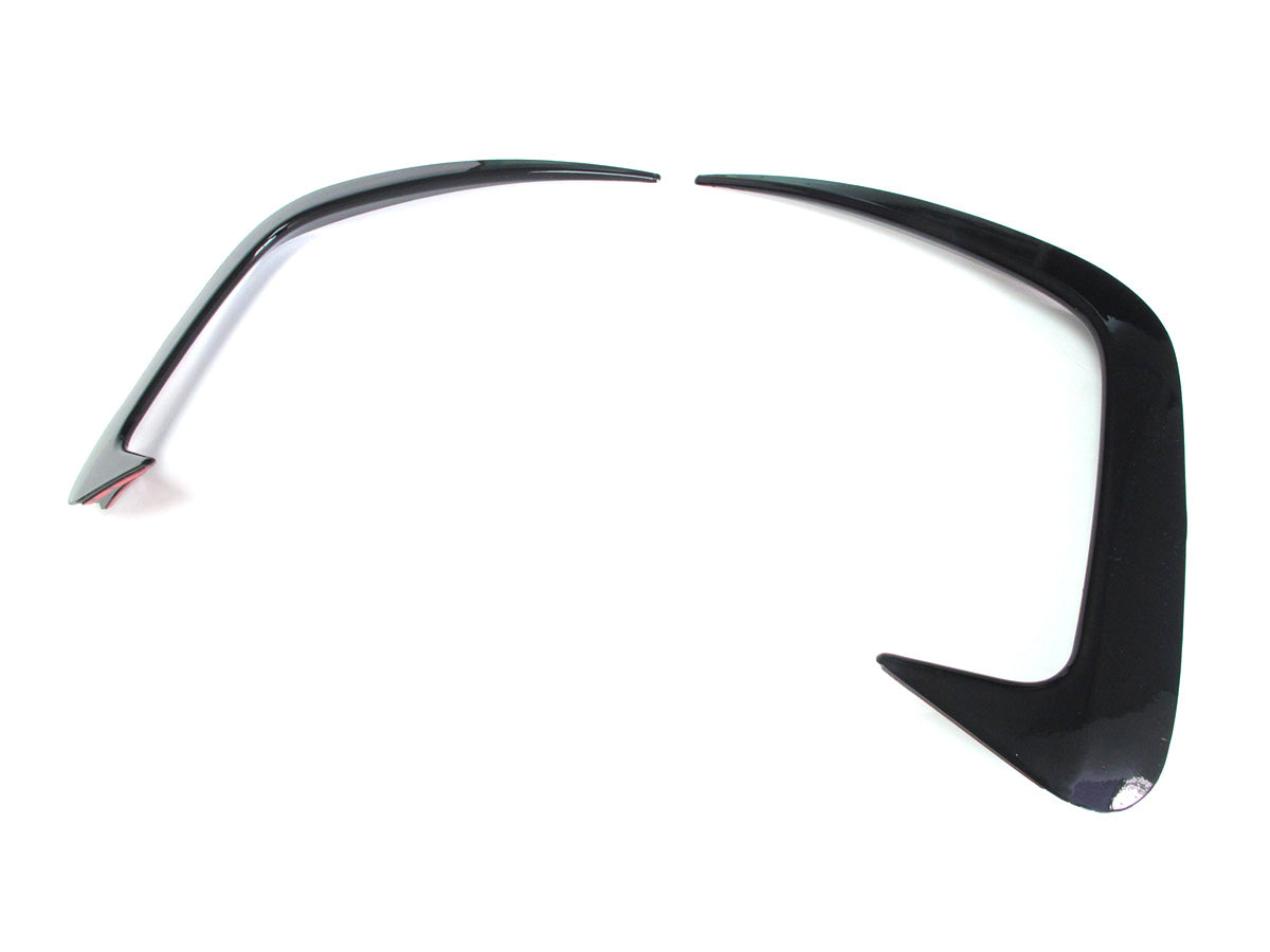 Stoßstange Heck Aero Flaps Canard Schwarz für BMW 3er G20 M Paket 2019-2022 vor LCI