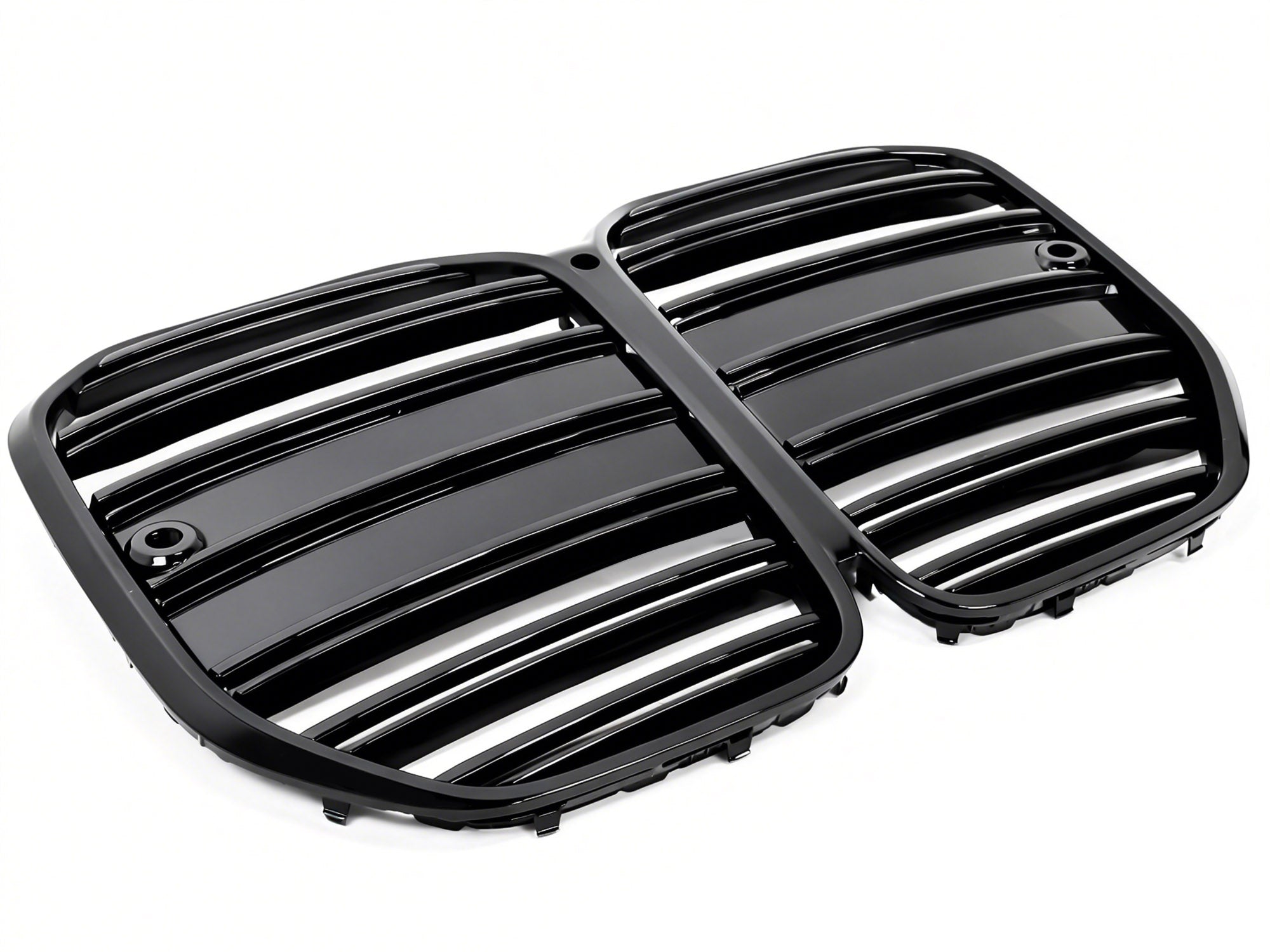 Schwarz Doppelsteg Kühlergrill Grill Frontgrill für BMW 4er G22 G23 OHNE ACC ab 2020