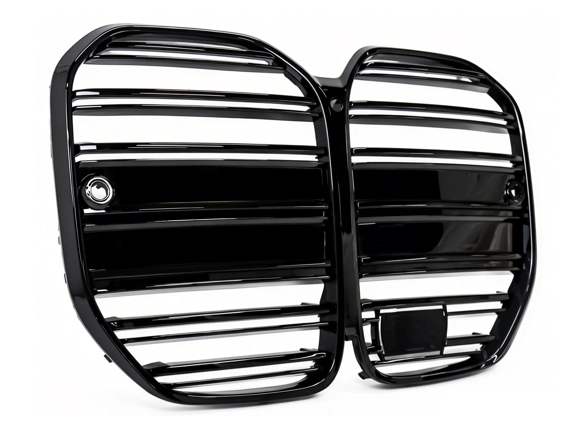 Schwarz Doppelsteg Kühlergrill Grill Frontgrill für BMW 4er G22 G23 mit ACC ab 2020