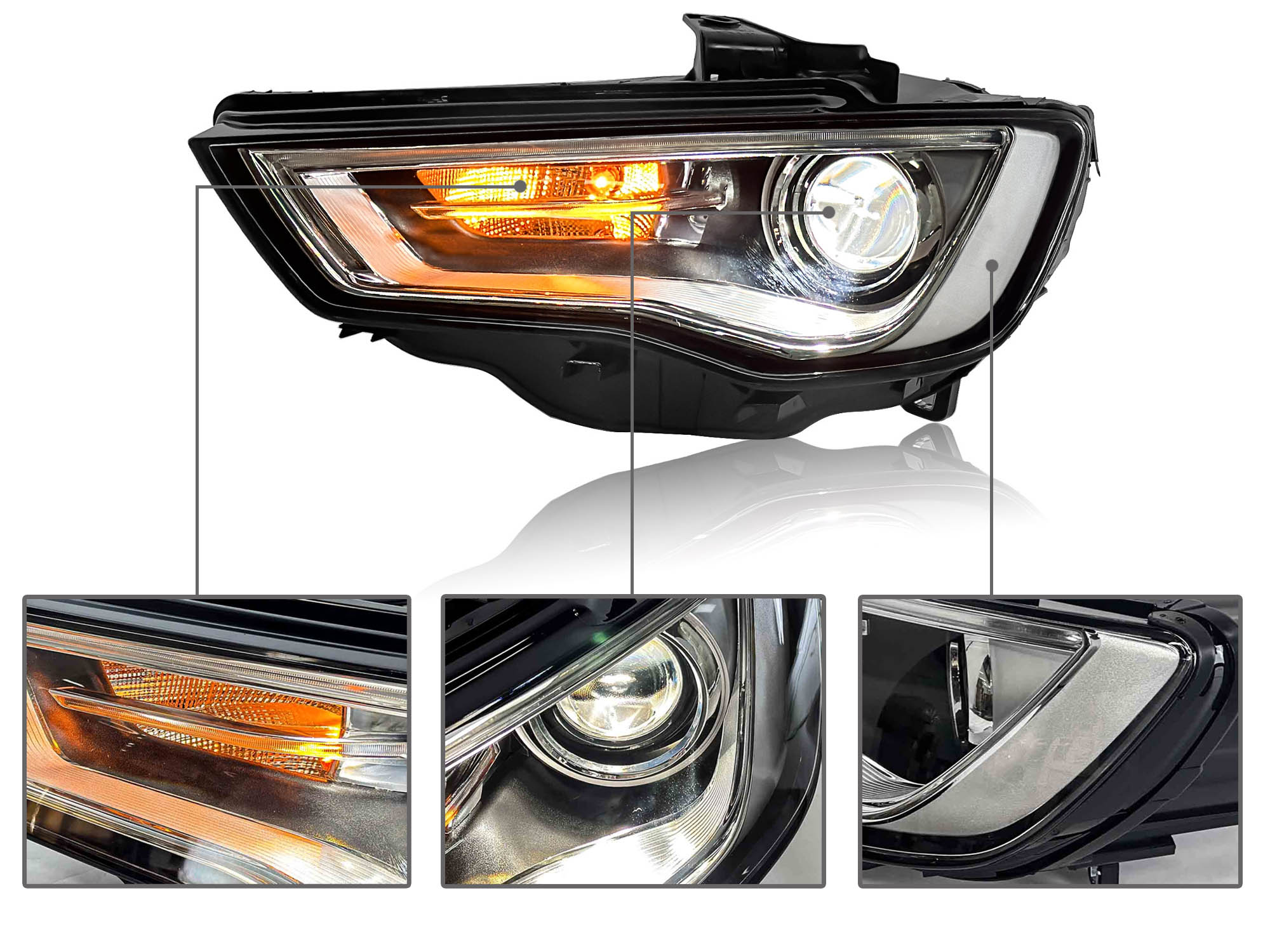 Scheinwerfer Frontscheinwerfer für Audi A3 8V 12-16 Links Fahrerseite