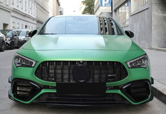 Vorne Stoßstange Rahmen Lüftungsgitter Schwarz für Mercedes C118 CLA45 AMG 2020+