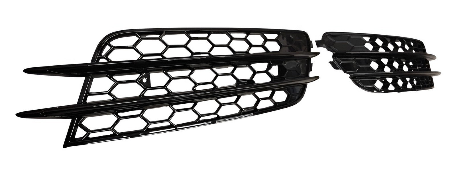 Glanz Schwarz Waben Gitter Lüftungsgitter Grill für Audi A6 C7 4G Standard 11-14