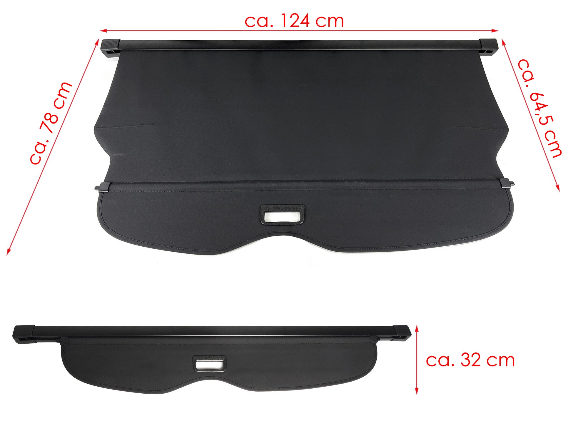Für Jeep Grand Cherokee WK2  10-21 Laderaumabdeckung Abdeckrollo Kofferraum Rollo
