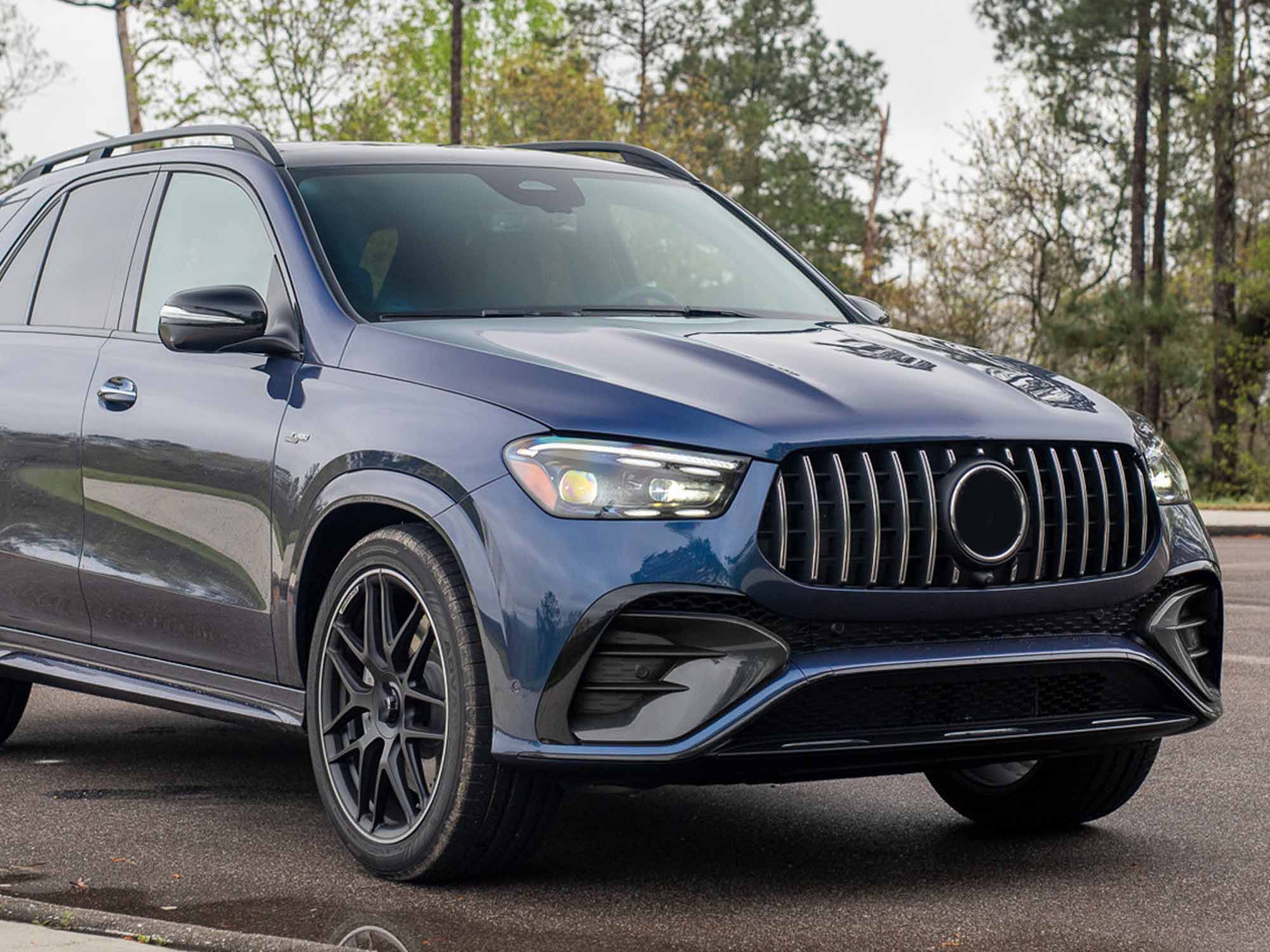 Vorne Stoßstange Rahmen Lüftungsgitter Schwarz für Mercedes GLE W167 GLE53 AMG Line 19-23