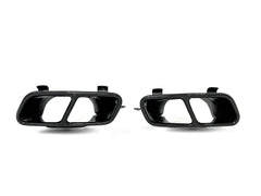 NEU Schwarz Carbon Auspuffblenden für Mercedes Benz W176 A45 AMG CLA 45 AMG C117 GLA45 AMG et249