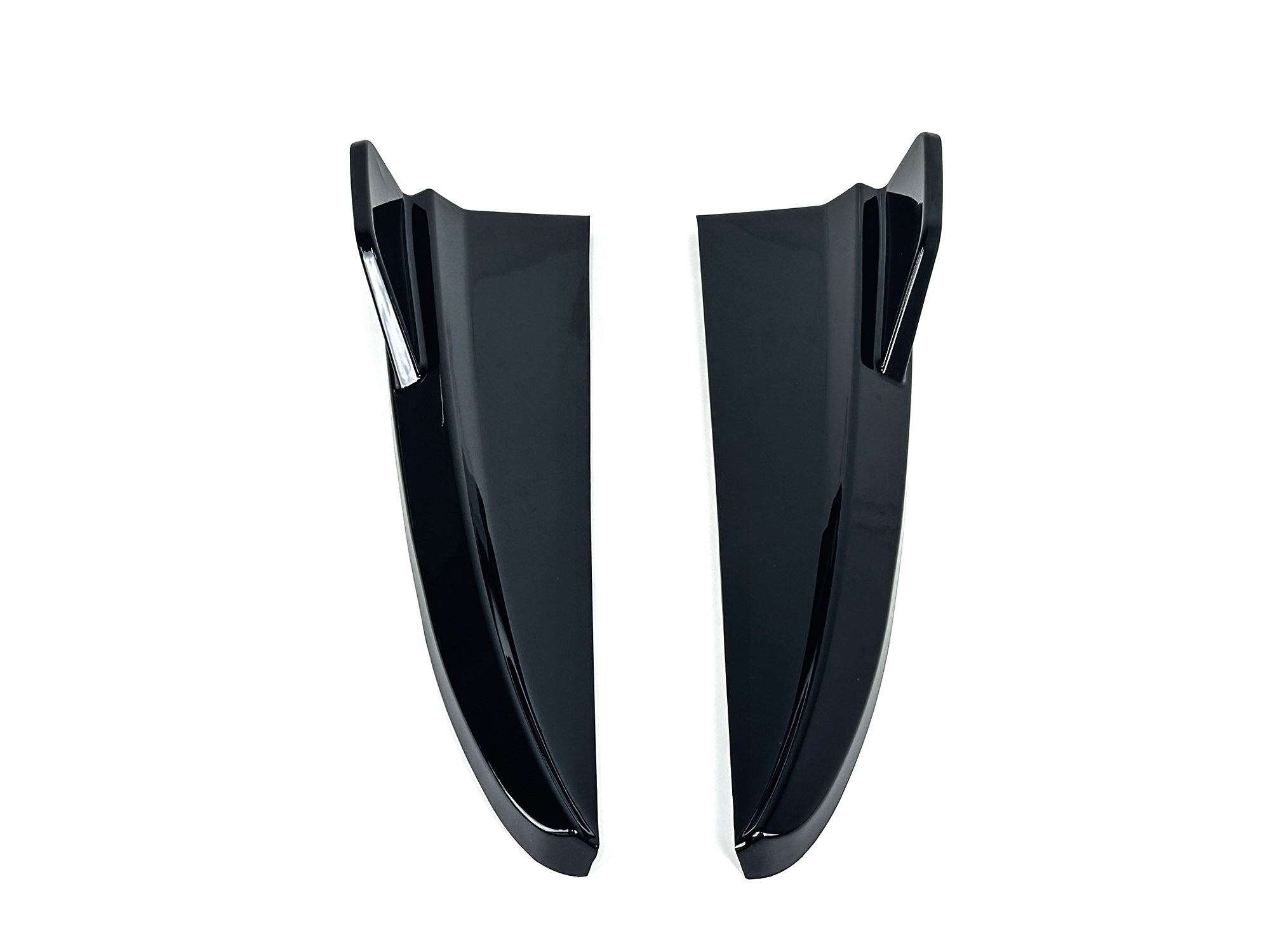 Aero Flaps Flics Heckansatz Flossen Schwarz für Mercedes C W205 Limo 2015-2021