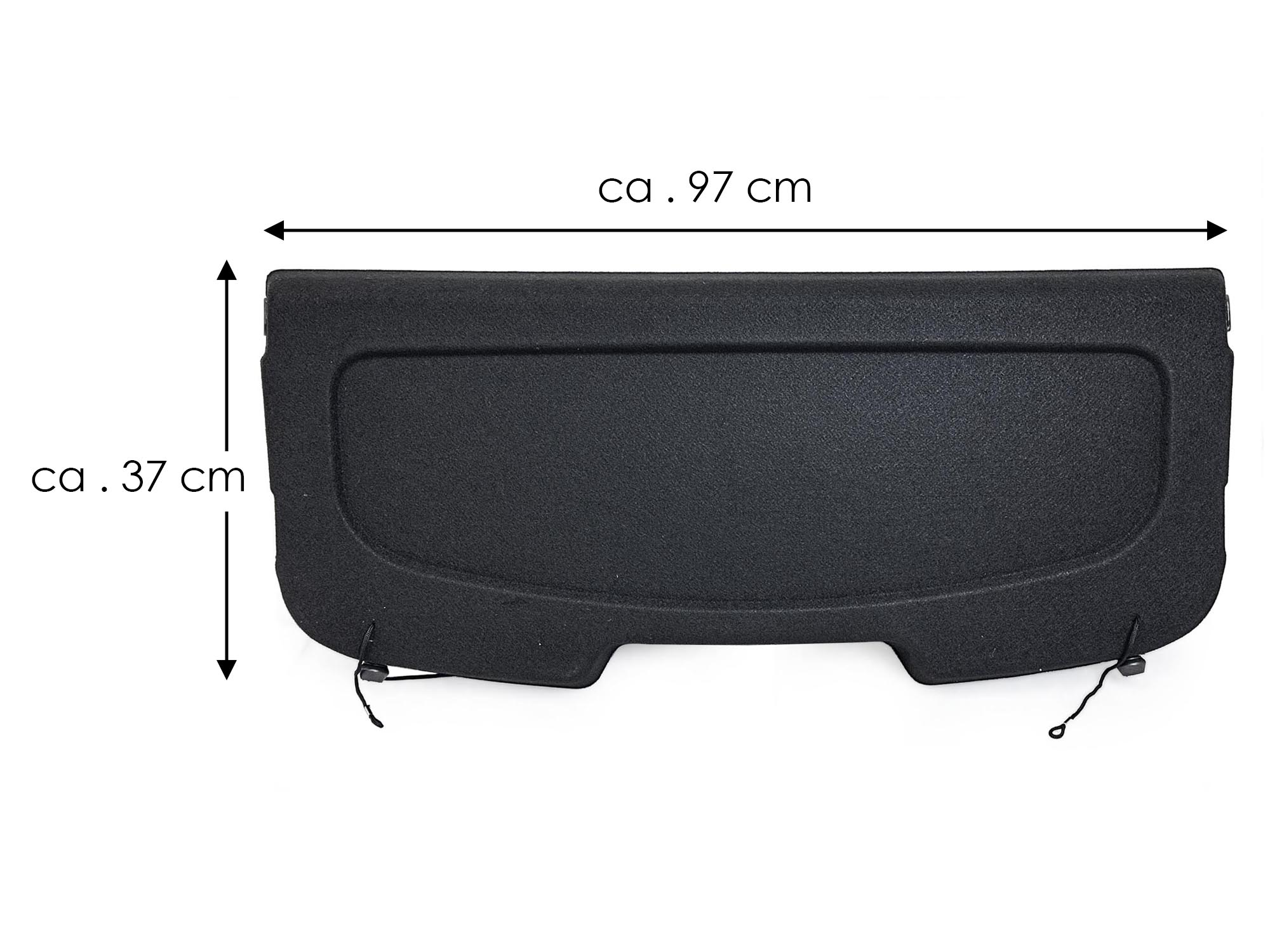 Für Ford Fiesta MK6 2008-2017 Schwarz Hutablage Laderaumabdeckung