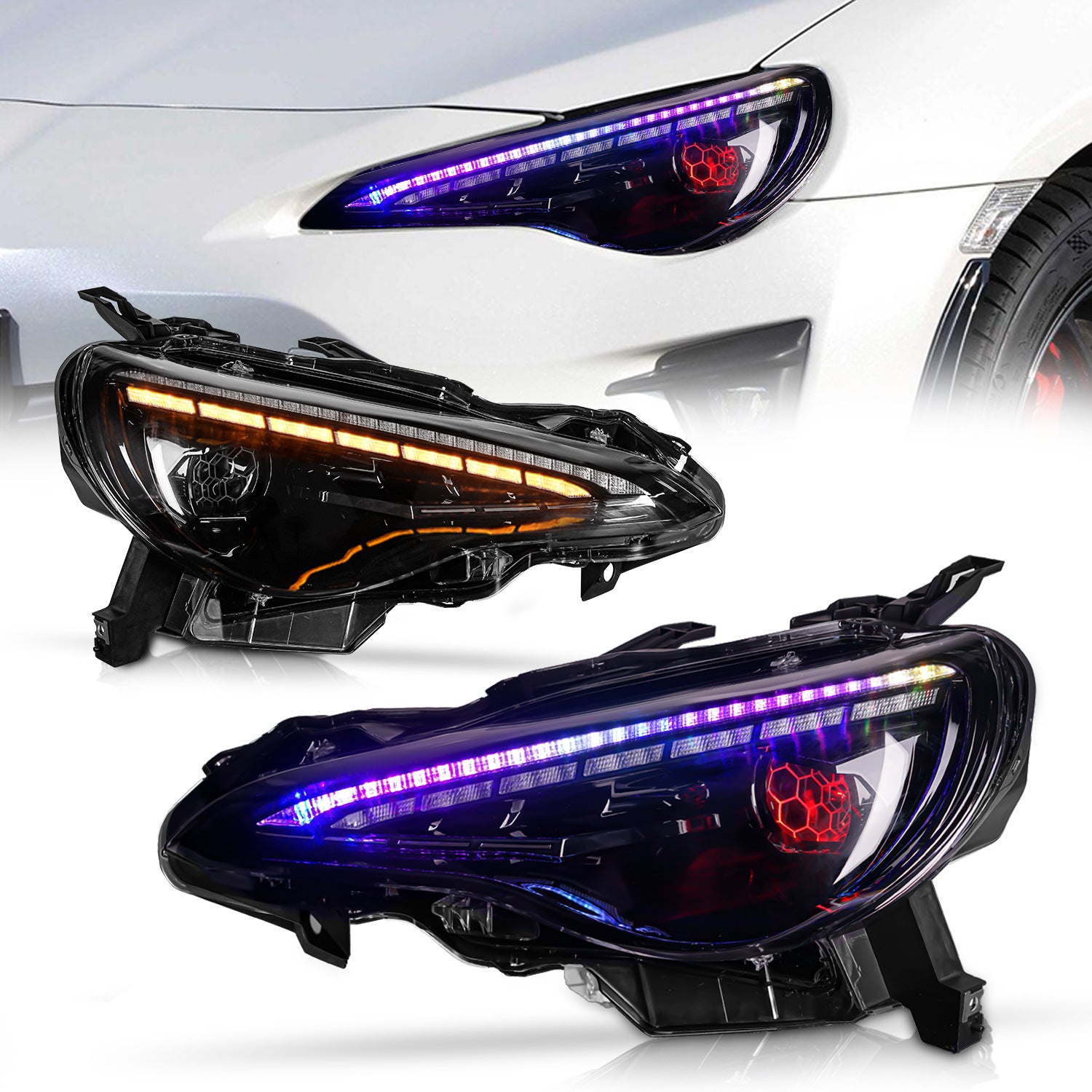 NEU LED Scheinwerfer Frontscheinwerfer mit E-Prüfzeichen für Toyota GT86 Scion FR-S Subaru BRZ 2012-2020