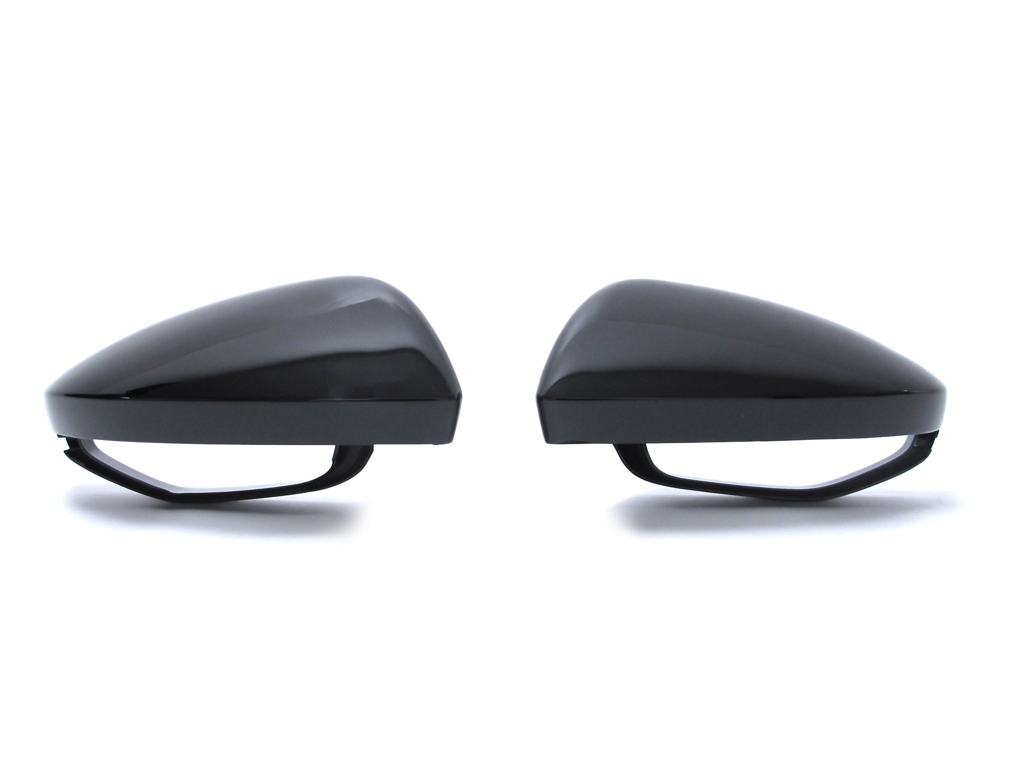 NEU Spiegelkappen Außenspiegel Schwarz Glanz für Audi A6 C8 A7 4K Ohne SideAssist mc145