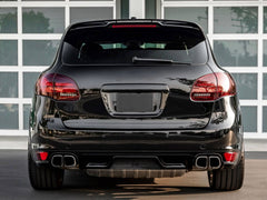 Doppelrohr Edelstahl Endrohre Auspuzffblenden für Porsche Cayenne S GTS Turbo 92A V8 2010-2014 et214