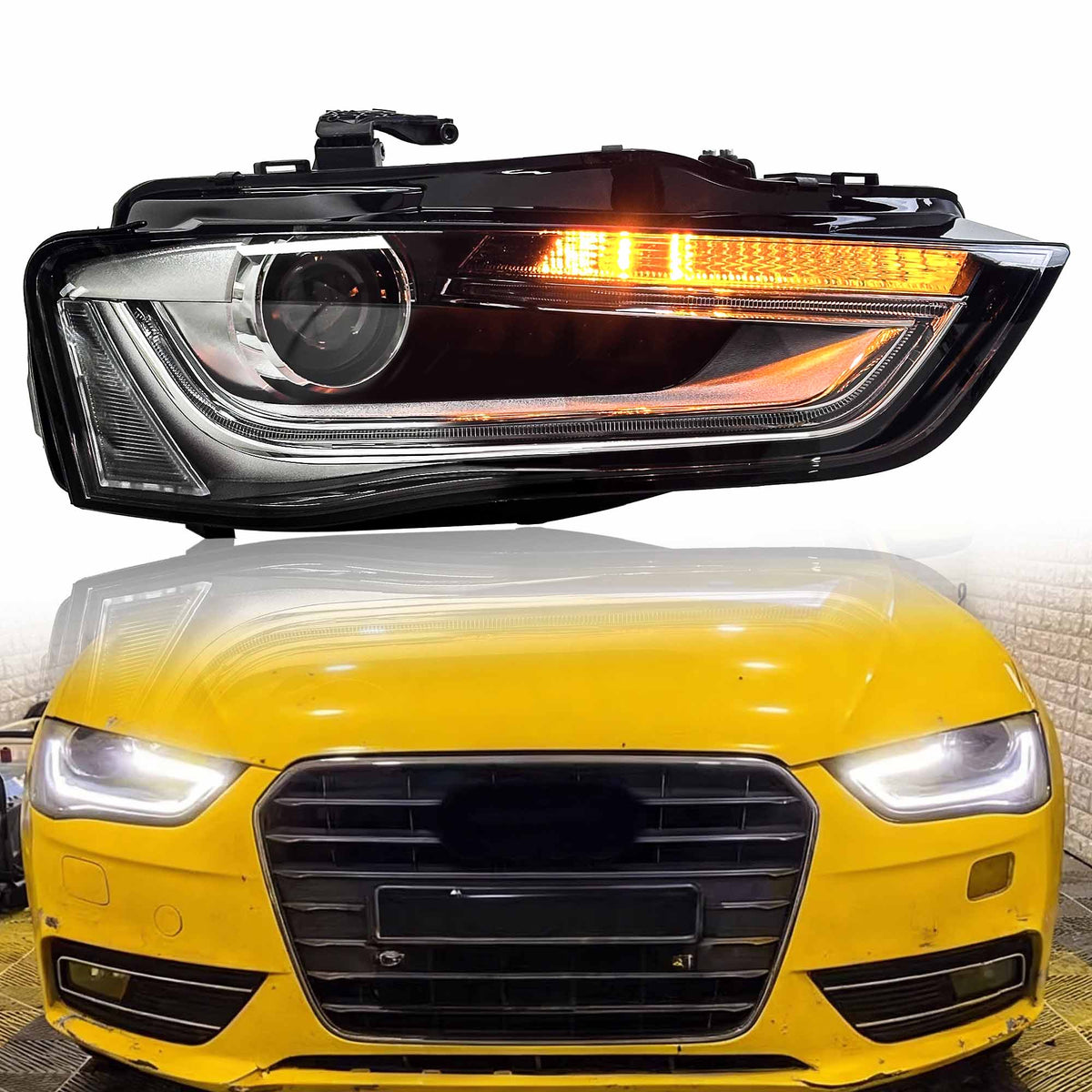 Xenon Scheinwerfer Frontscheinwerfer Tagfahrlicht Rechts für Audi A4 B8 8K 12-15 8K0 941 044
