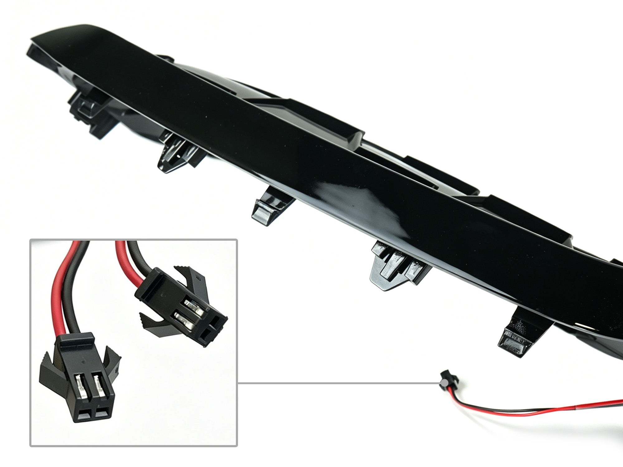 Schwarz LED Diamantgrill Kühlergrill Grill für BMW 3er G20 G28 G21 LCI 23+