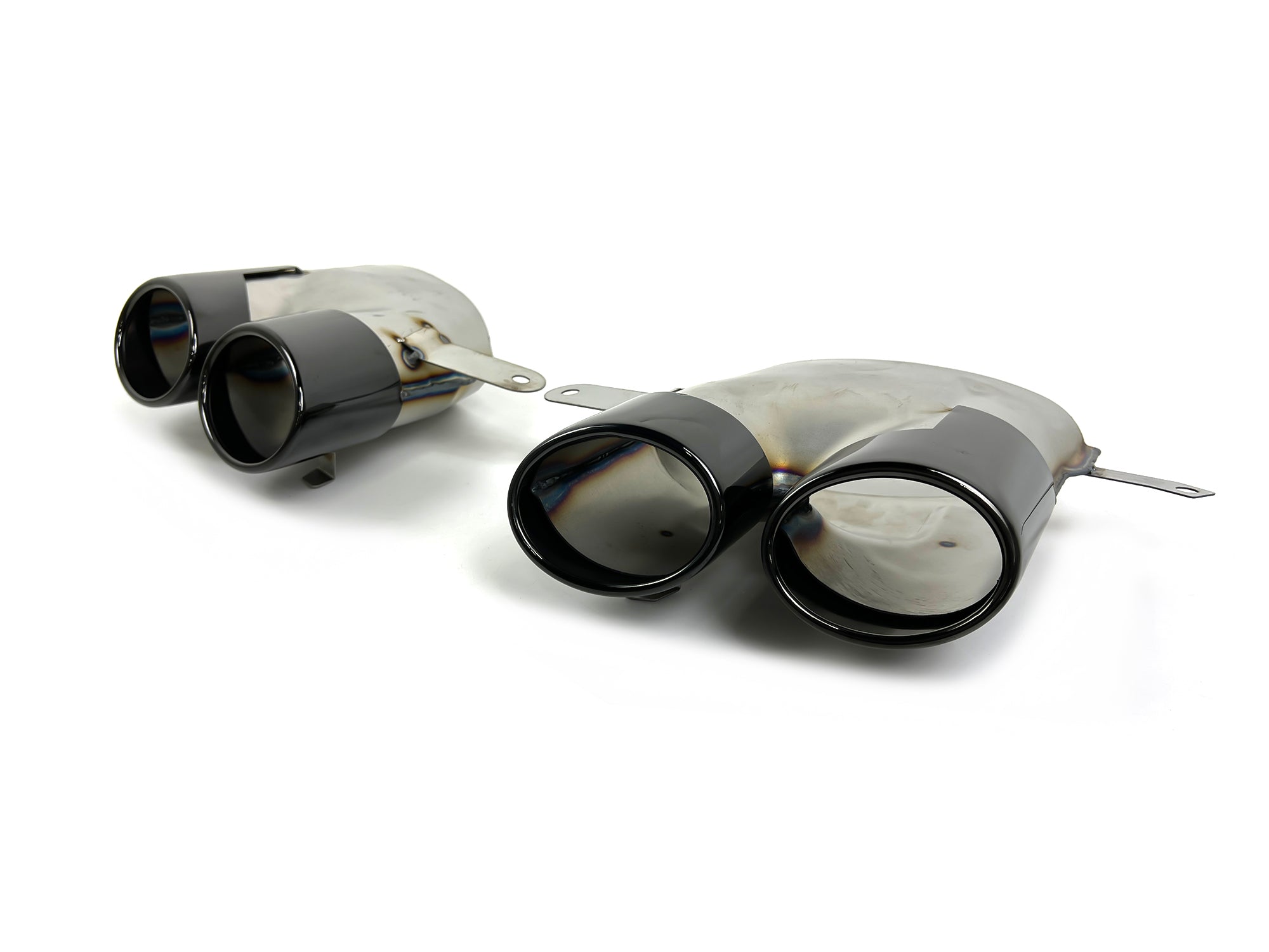 Schwarz Glanz Diffusor Auspuff für AUDI A6 Heckdiffusor C7 4G mit Seriens. MOPF 15-18