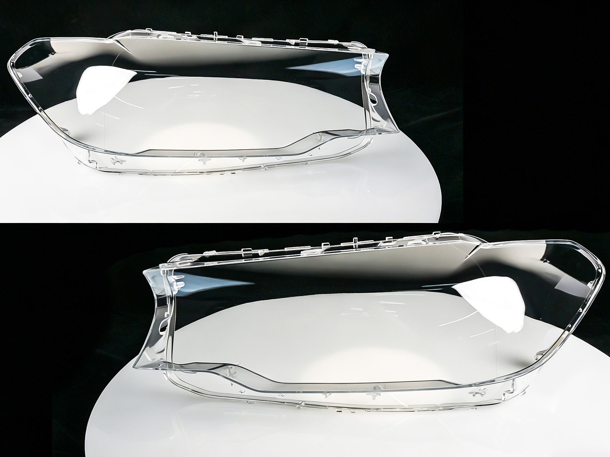 Paar Klar Scheinwerferabdeckungen Glas Streuscheibe für BMW 5er G30 G31 2016-2020