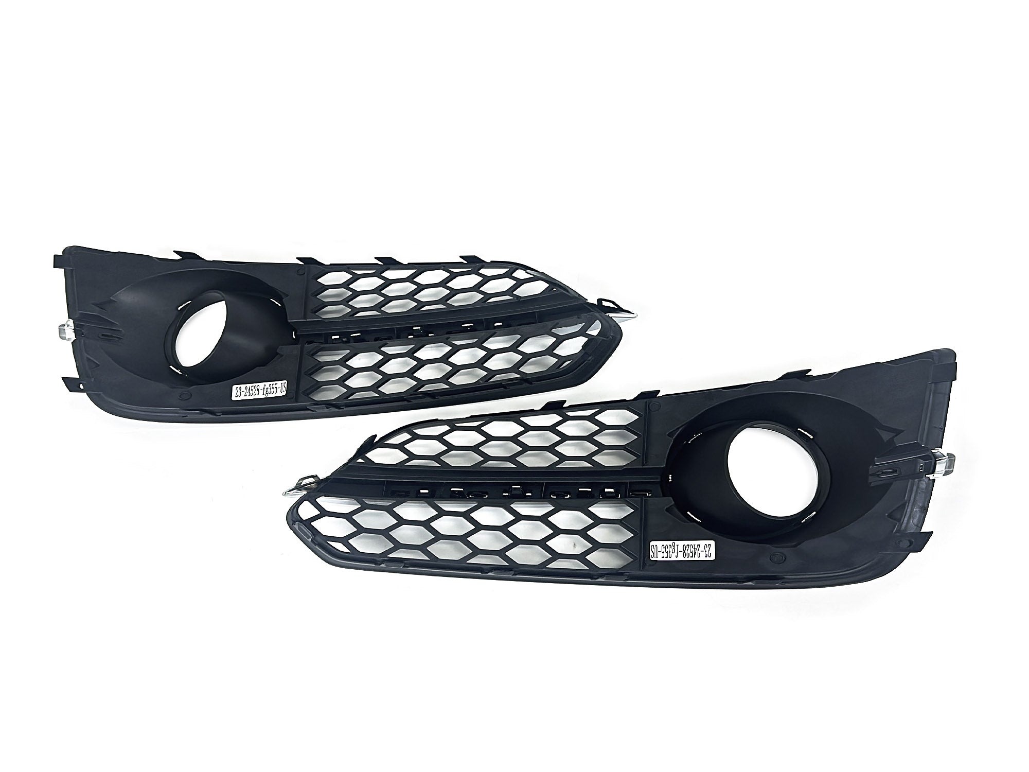 Lüftungsgitter Blenden Grill Gitter Schwarz Chrom für Audi A8 S8 D4 4H S-Line 13-17 MOPF mit ACC