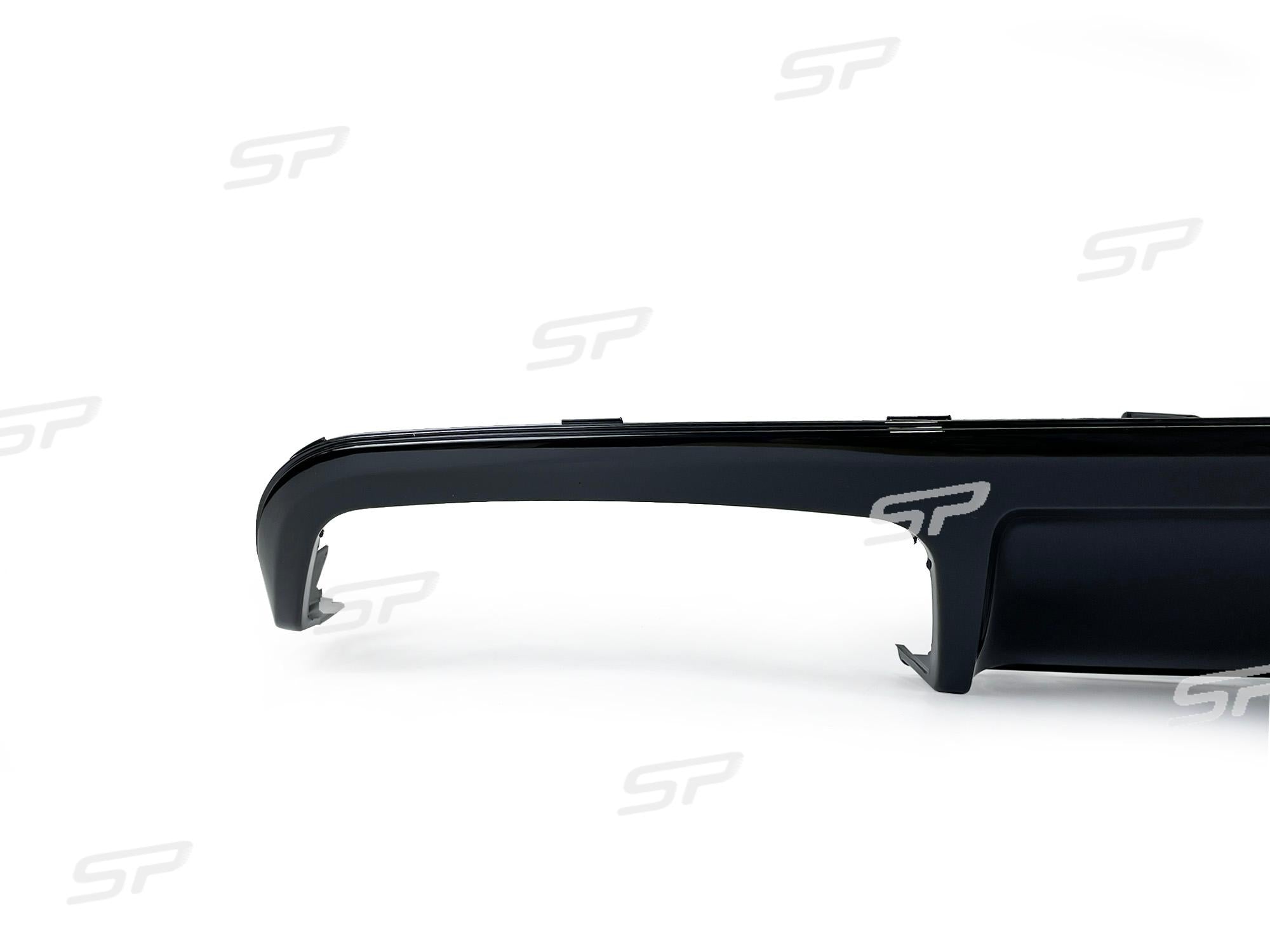 Diffusor Heckdiffusor + Auspuff Schwarz für Mercedes CLS W218 C218 cls350 2015-2018 Facelift