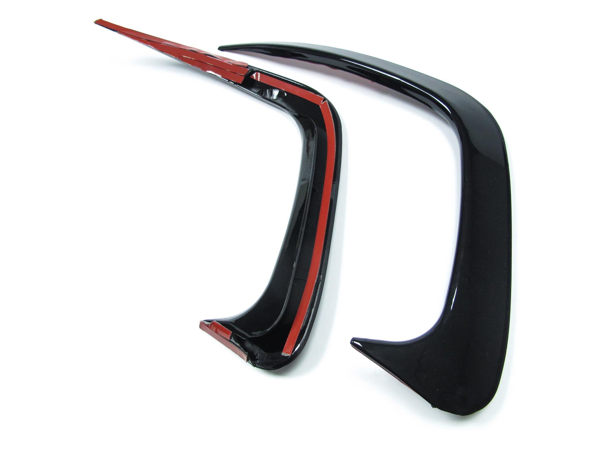 Stoßstange Heck Aero Flaps Canard Schwarz für BMW 3er G20 M Paket 2019-2022 vor LCI