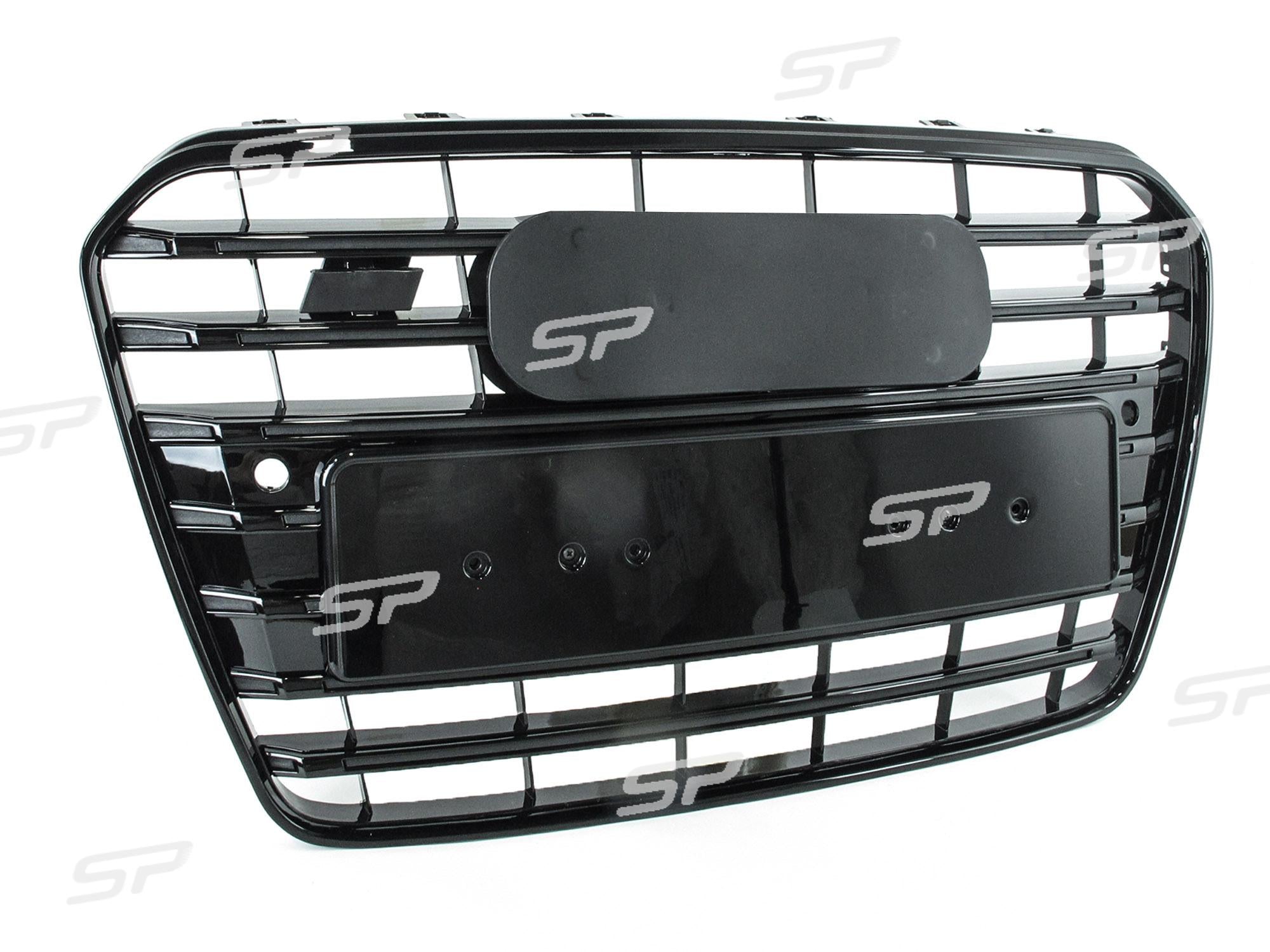 S5 Optik Schwarz Frontgrill Grill Kühlergrill für AUDI A5 S5 8T B8 Sportback Coupe Cabrio 2012-2016 Facelift