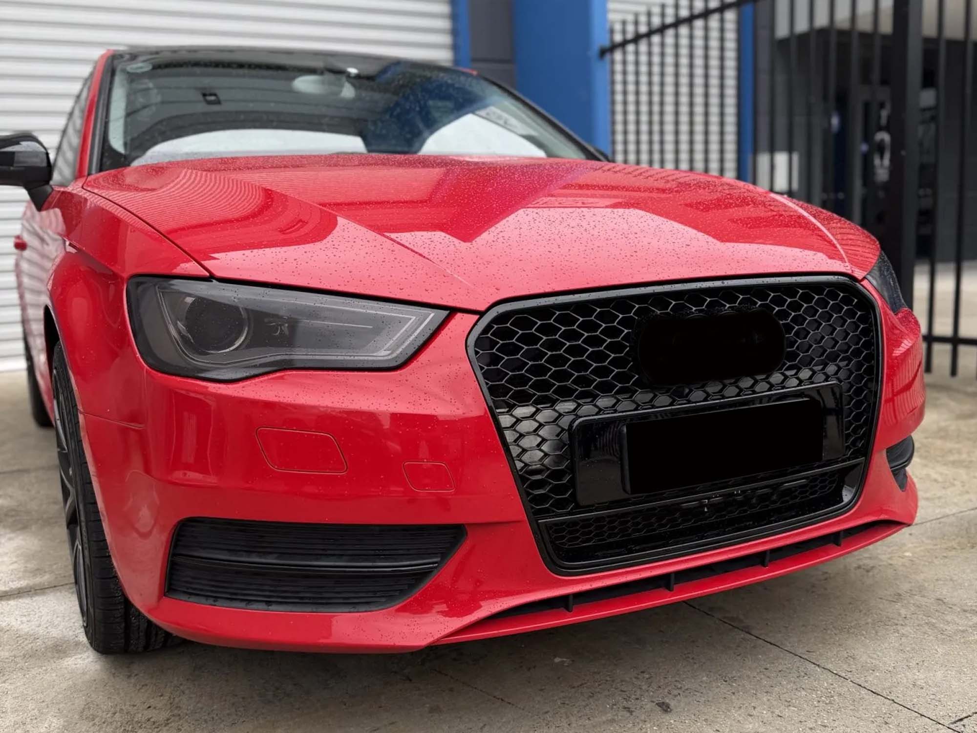 Schwarz Wabengrill Kühlergrill Front Grill für AUDI A3 8V S-Line S3 TSI TDI 2012-2016 fg121