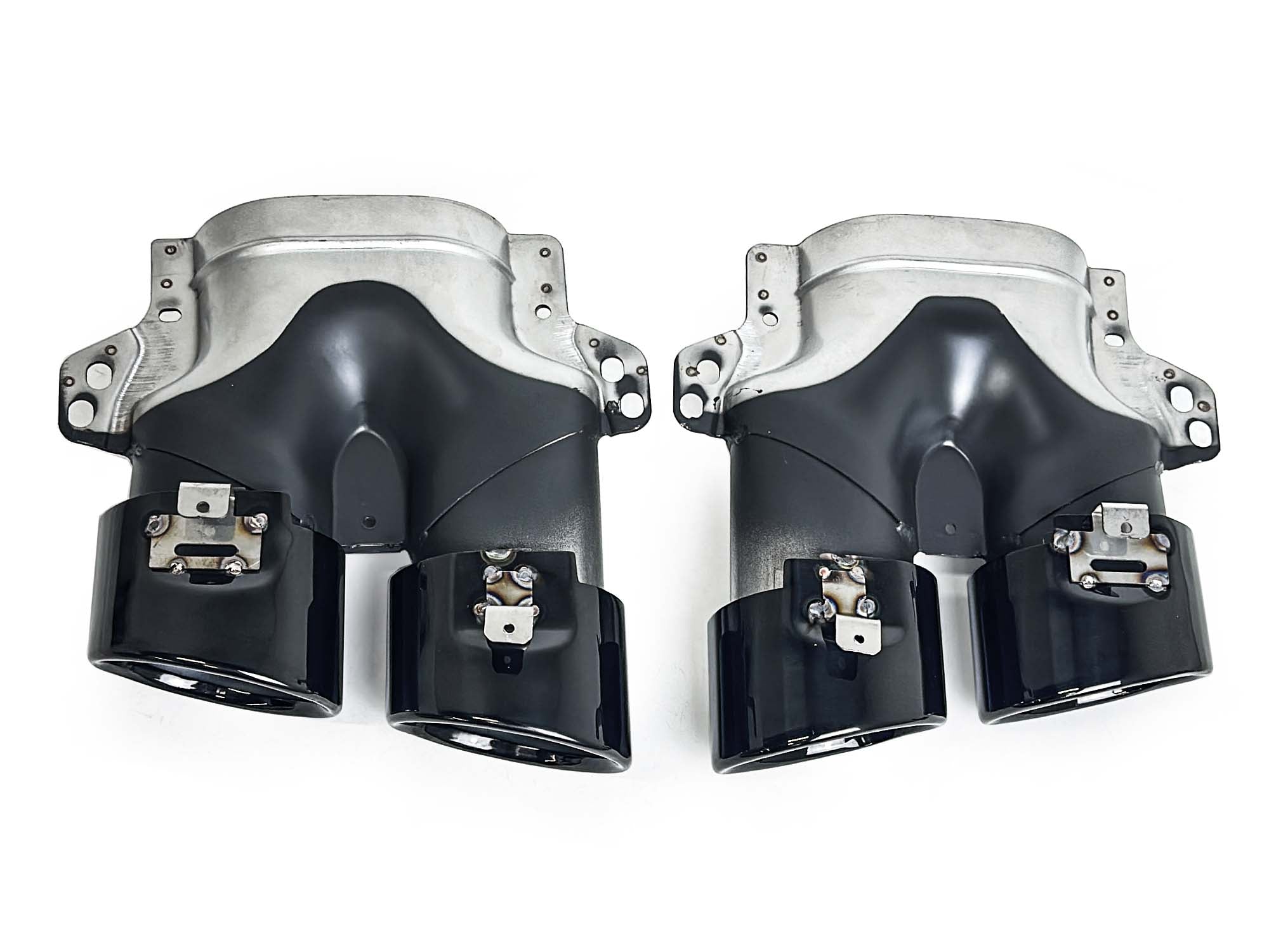 E53 Optik Heckdiffusor Auspuff Schwarz für Mercedes C238 A238 AMG-Line 16-24