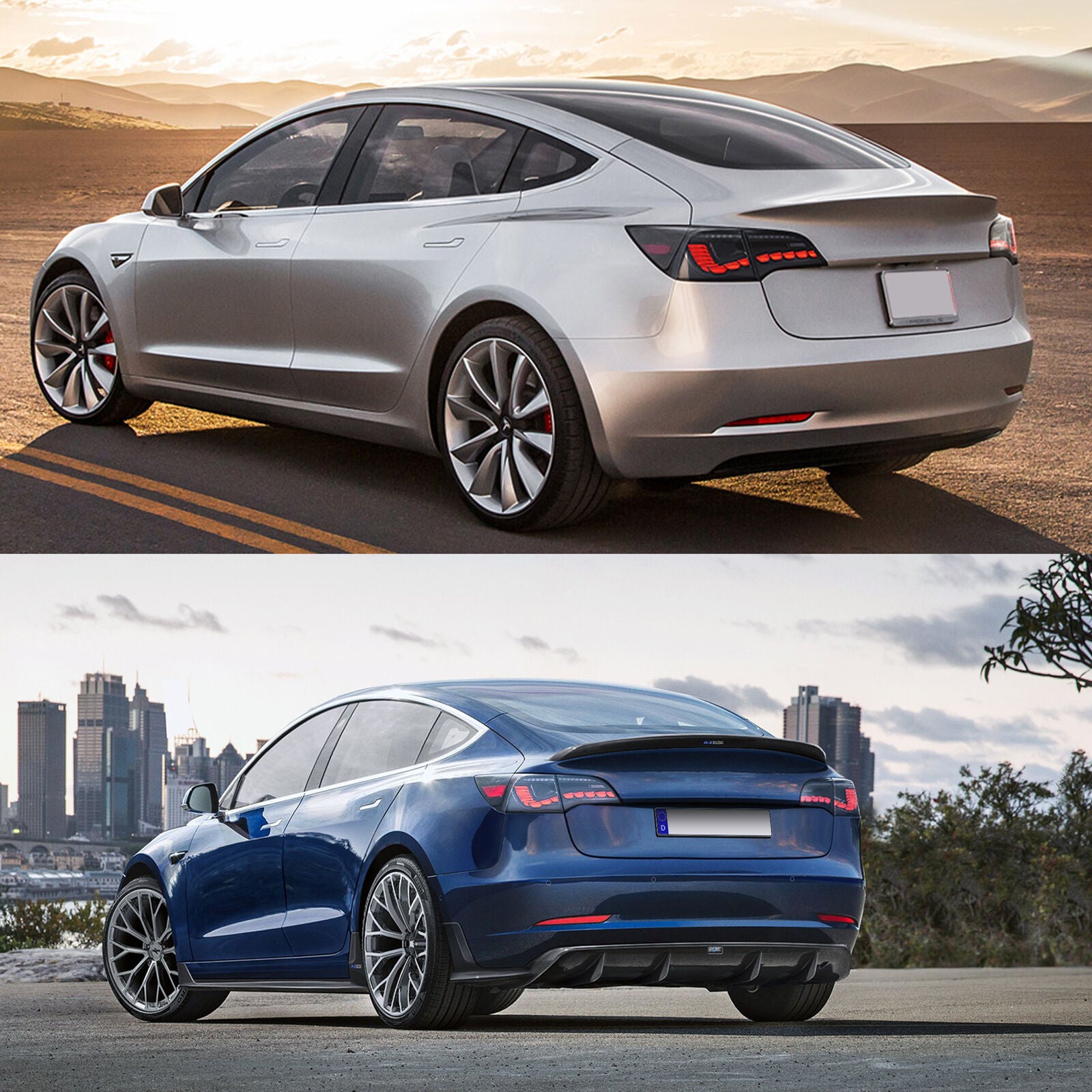 Achterlicht TESLA MODEL Y 2023 LED en halogeen Achterlicht TESLA MODEL Y 2023 LED en halogeen