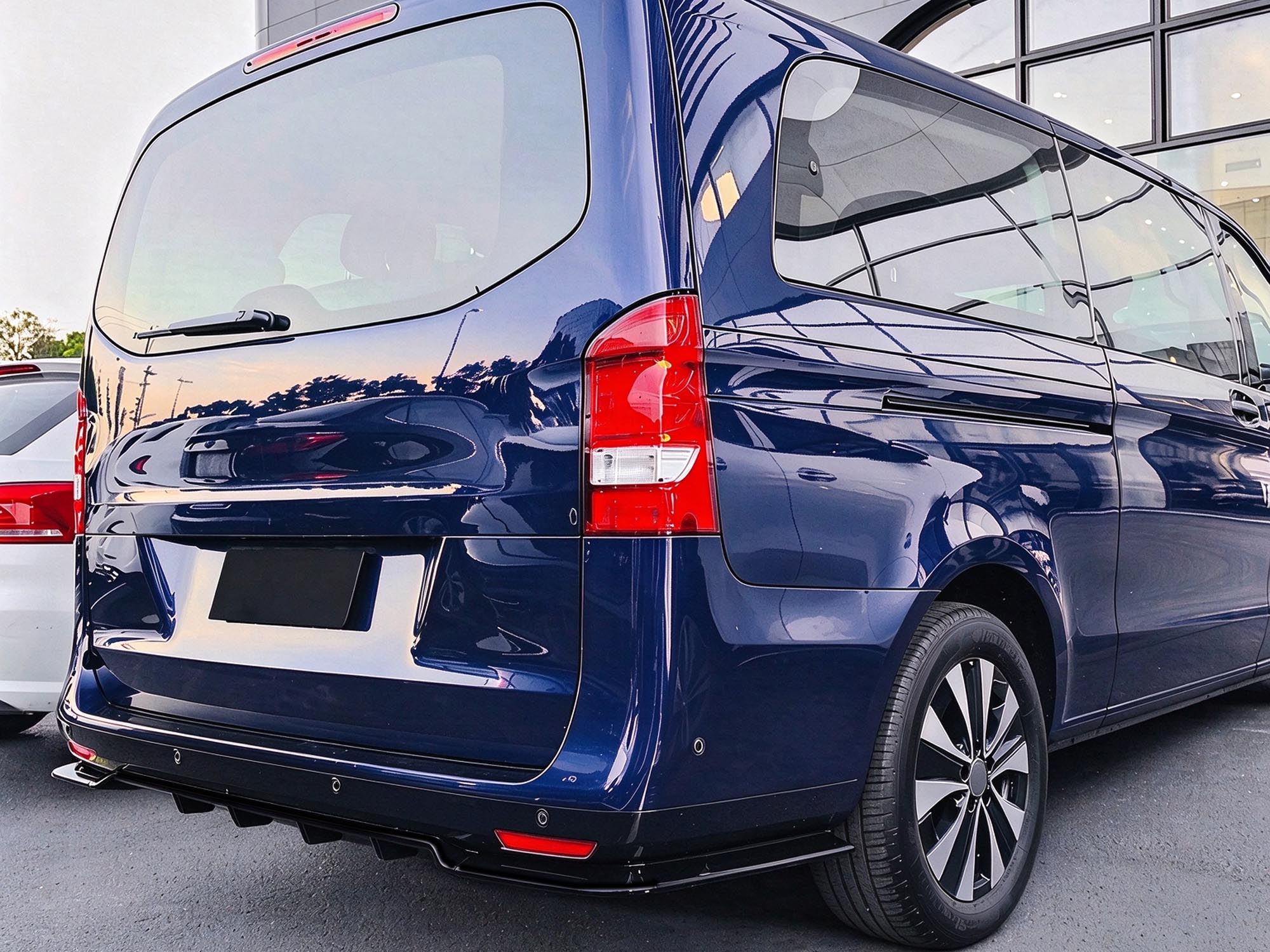 Heckdiffusor Diffusor Schwarz Glanz für Mercedes Benz Vito W447 14-19 OHNE ABE