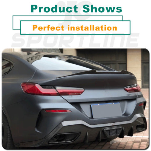 NEU 100% Carbon Spoiler Heckflügel Spoilerlippe Passend für 8er G16 840i Gran Coupé 20-22