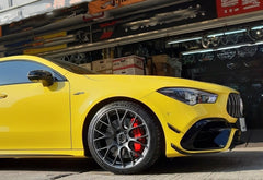 Vorne Stoßstange Rahmen Lüftungsgitter Schwarz für Mercedes C118 CLA45 AMG 2020+