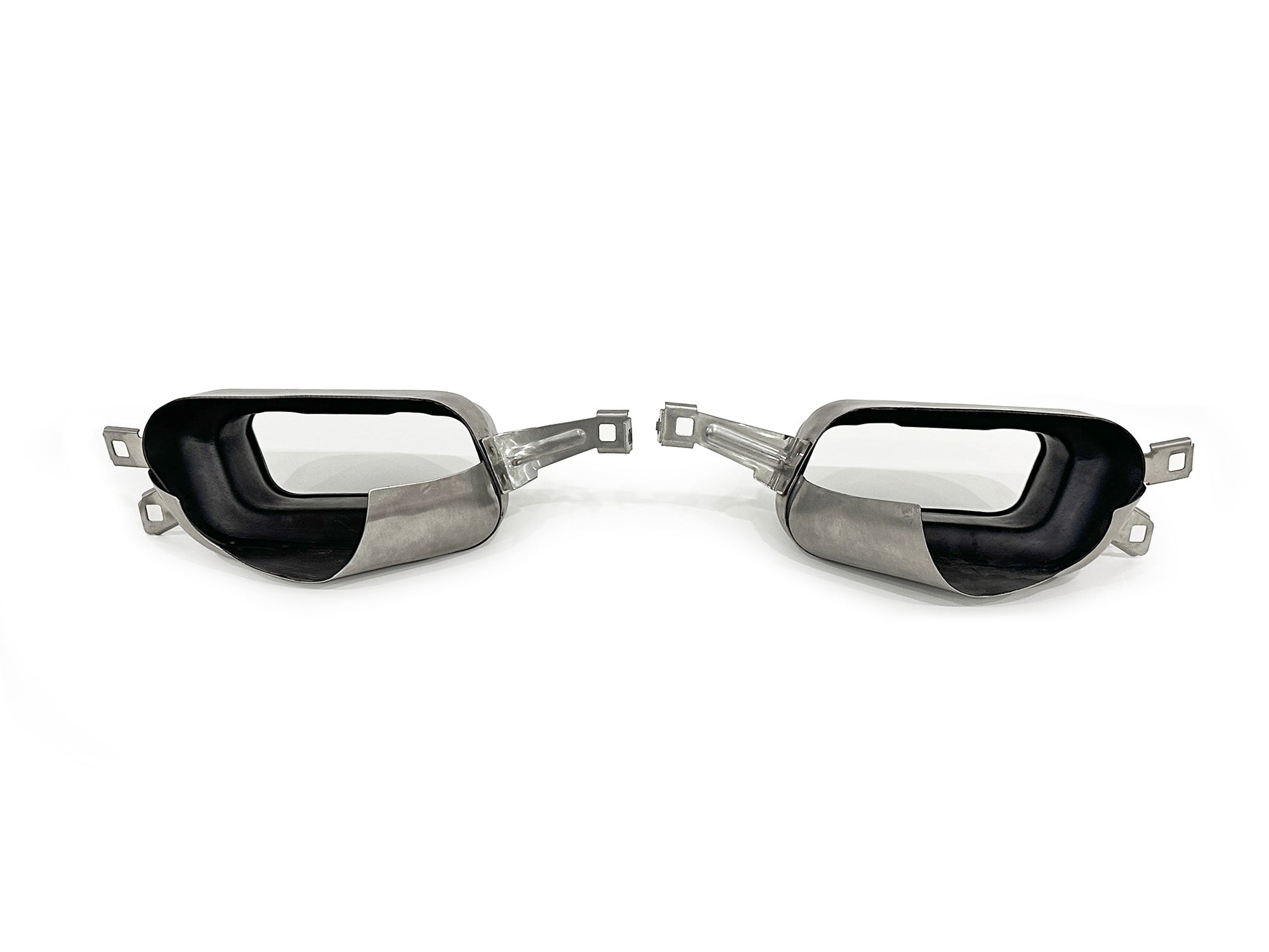 NEU Sport Optik Auspuffblenden Endrohr Auspuff Chrom Passend für 7er F01 F02 08-15 et239