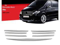 Kühlergrill Leisten für Mercedes Vito W639 03-10 7 tlg Grillleisten Edelstahl