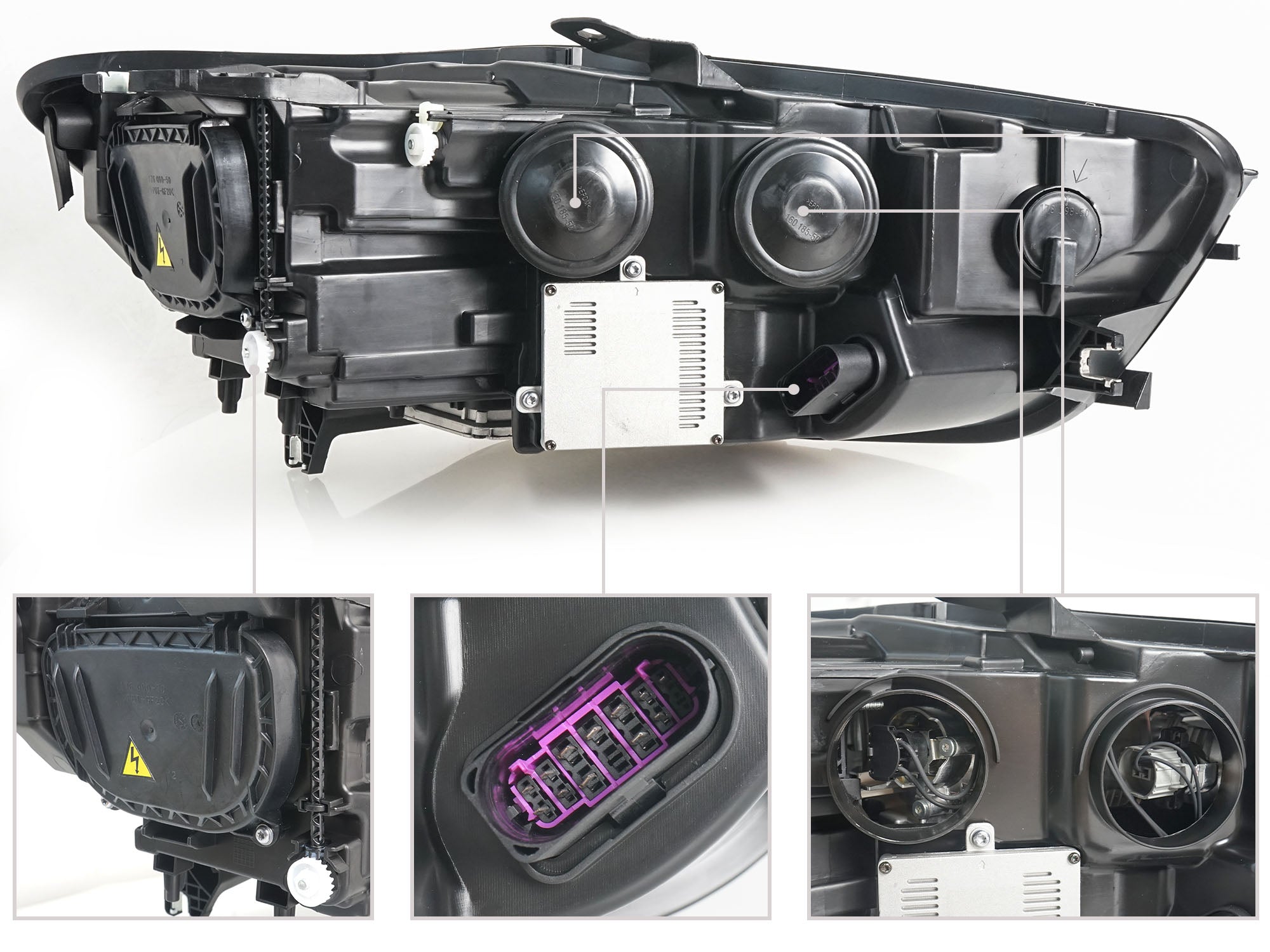 Links Scheinwerfer für Audi A6 4G C7 2010-2014 D3S Xenon H7 Kurvenlicht