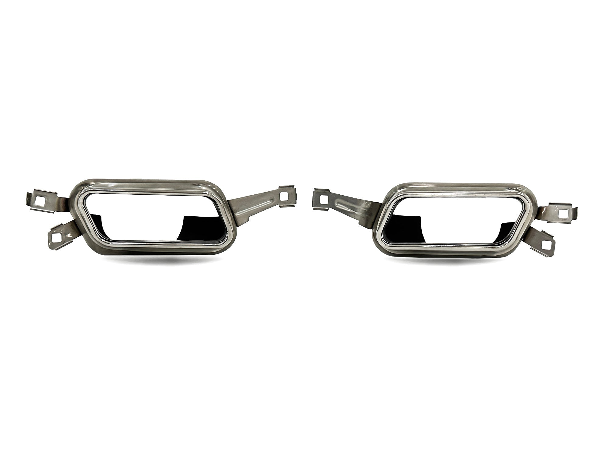 NEU Sport Optik Auspuffblenden Endrohr Auspuff Chrom Passend für 7er F01 F02 08-15 et239