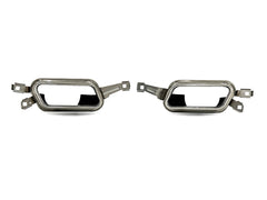 NEU Sport Optik Auspuffblenden Endrohr Auspuff Chrom Passend für 7er F01 F02 08-15 et239