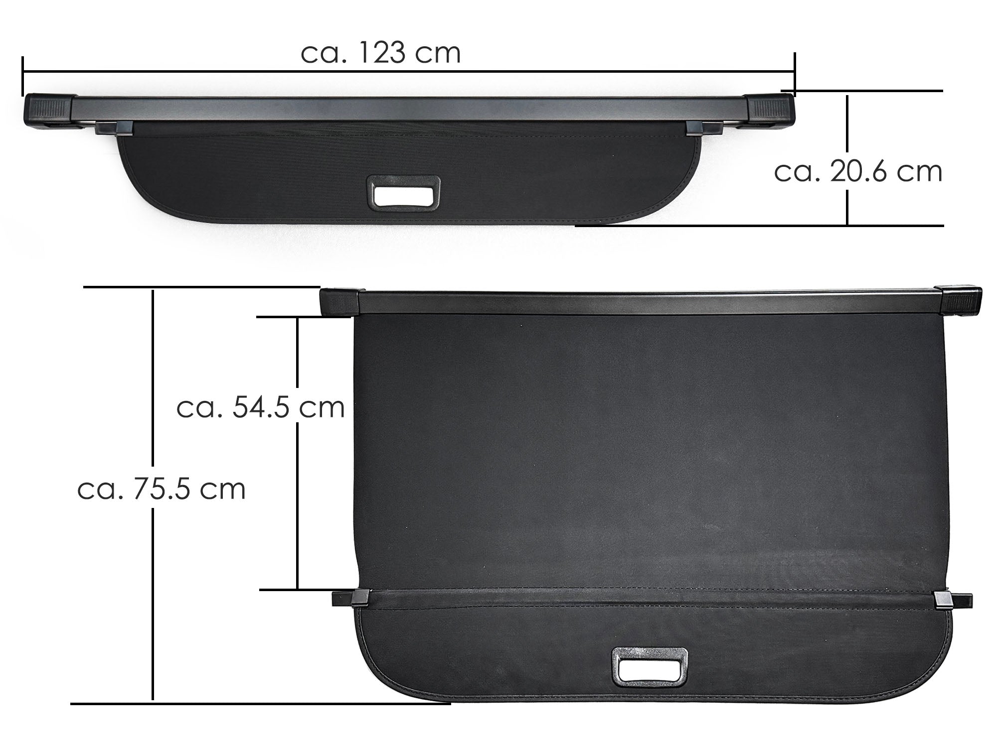 Für Audi A4 Avant B9 15-24 Schwarz Laderaumabdeckung Abdeckrollo Kofferraum Rollo
