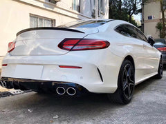 Heckdiffusor Auspuffblenden Chrom für Mercedes Benz C Klasse C205 Coupe A205 Cabrio C43 AMG 16-21 di29