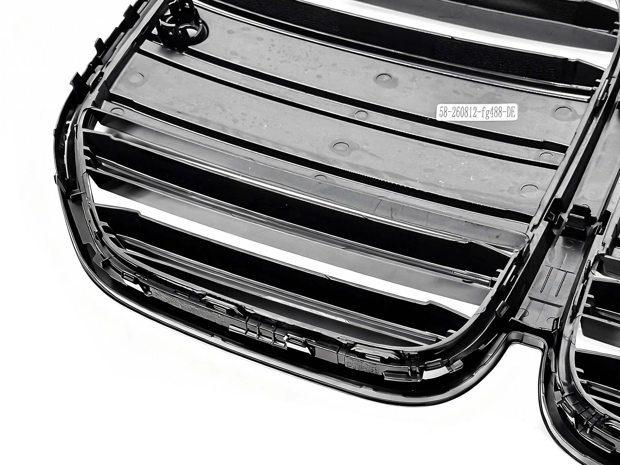 Schwarz Doppelsteg Kühlergrill Grill Frontgrill für BMW 4er G22 G23 OHNE ACC ab 2020
