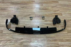 S6 Look Diffusor + Auspuffblenden Schwarz für AUDI A6 C8 mit Serienstoßstange ab 2018 di249