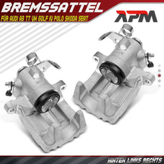 2x Bremssattel Hinten Links Rechts für VW Golf 4 Polo 9N Audi A3 TT Skoda Fabia