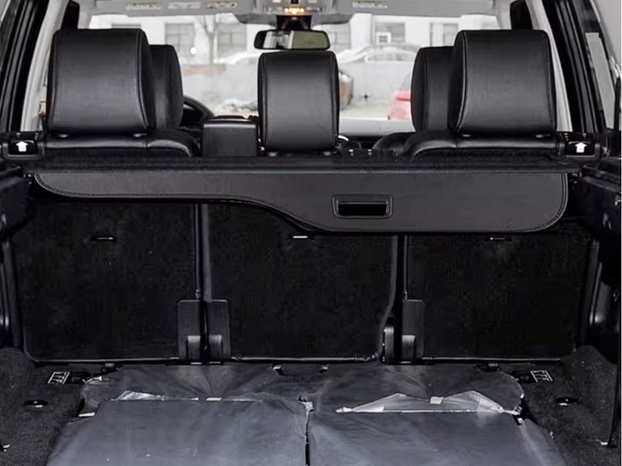 Für Land Rover Discovery 3 & 4 2004-2017 Schwarz Laderaumabdeckung Abdeckrollo Rollo