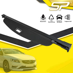 Für VOLVO V60 10-18 Schwarz Laderaumabdeckung Abdeckrollo Kofferraum Rollo