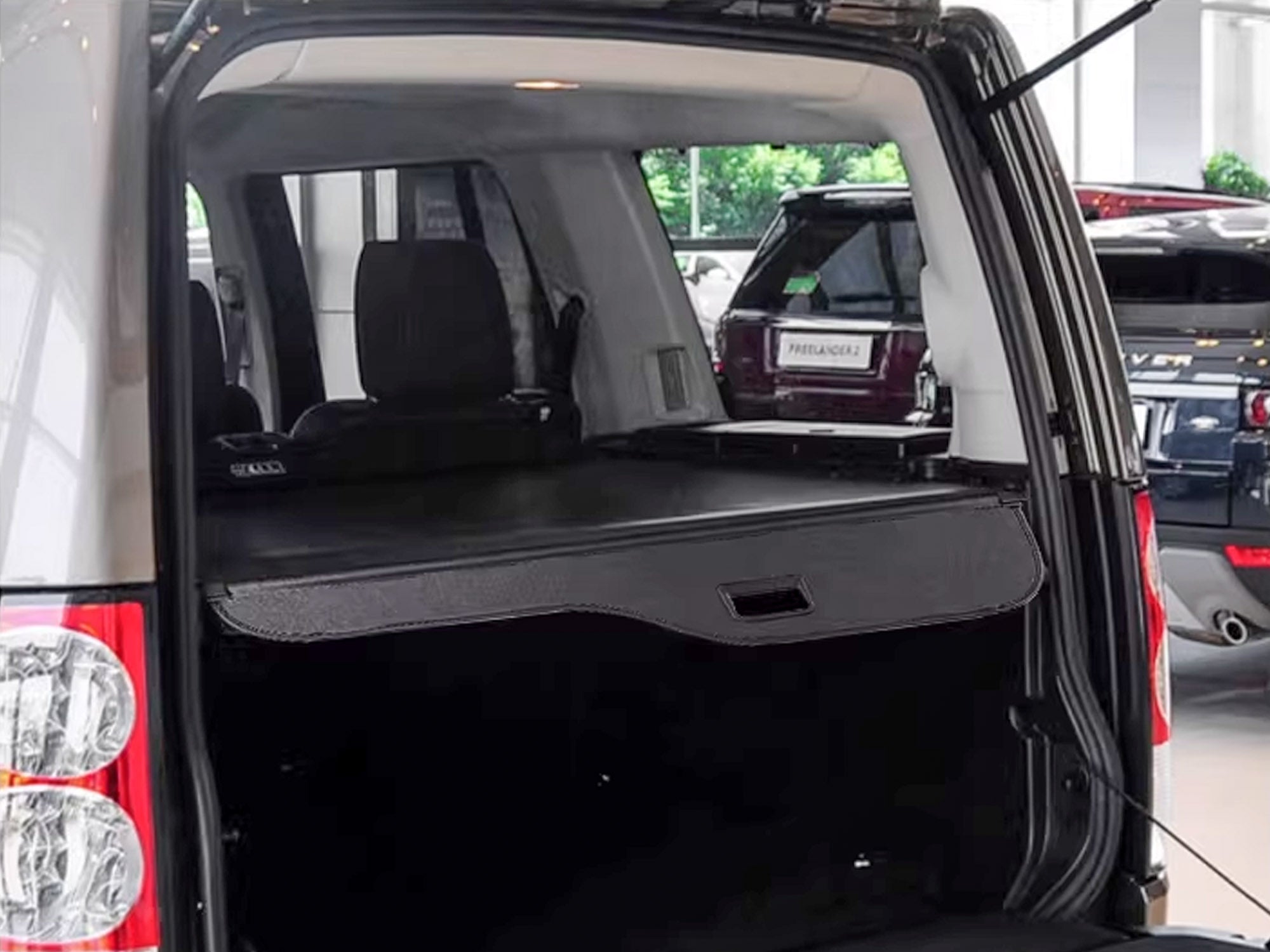 Für Land Rover Discovery 3 & 4 2004-2017 Schwarz Laderaumabdeckung Abdeckrollo Rollo