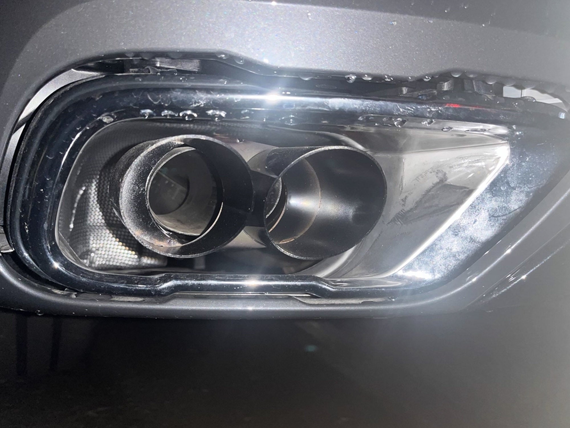 Auspuffblenden Doppelrohr Endrohre Schwarz für BMW X5 G05 X6 G06 X7 G07 2019-2024