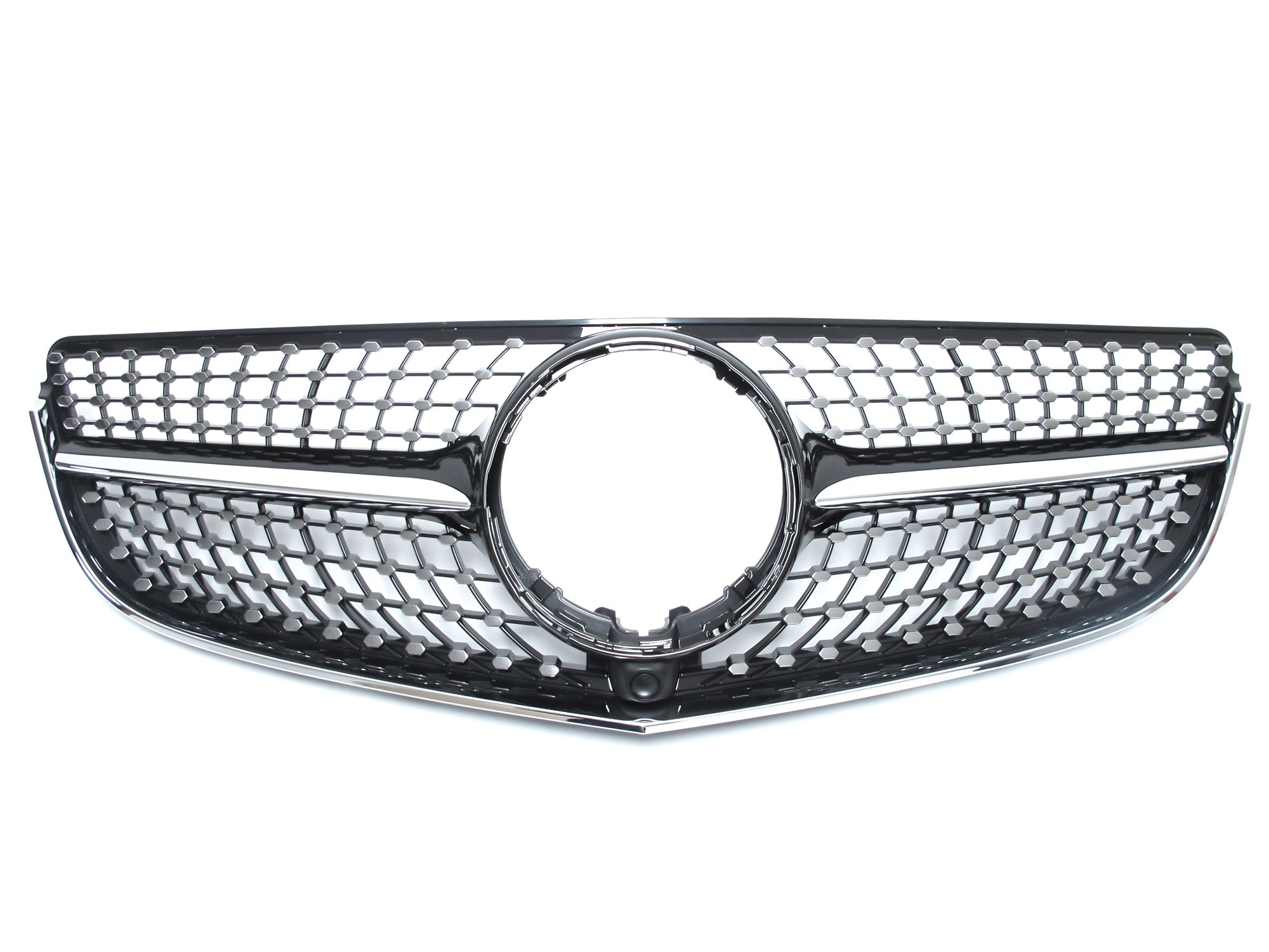 Diamant Frontgrill Kühlergrill Schwarz für Mercedes E Klasse C207 Coupe A207 Cabrio 2013-2017 fg187