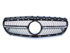 Schwarz Diamantgrill Front Grill Kühlergrill für Mercedes Benz B-Klasse W246 B180 B200 B220 B250 Facelift 2015-2018 fg69